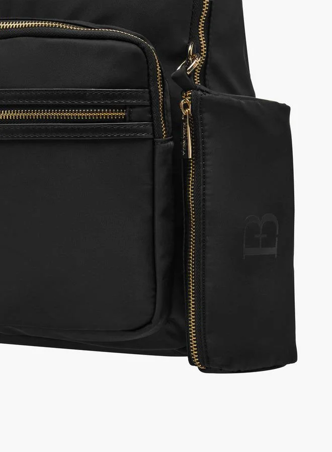 Flora Bella By Shoexpress Solid Backpack With Pouch